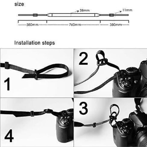 قطعتان من حزام الكاميرا القابل للتعديل وحزام كتف من القماش لكاميرات DSLR SLR، أشرطة كاميرا مثالية للمصورين، أشرطة لكاميرا Canon in Kuwait