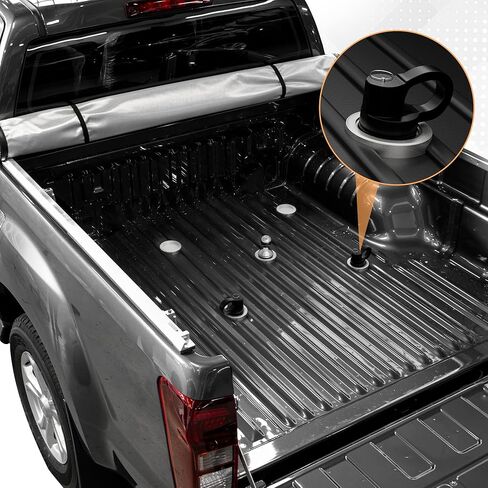 60691 مرساة سلسلة أمان لنظام بوك معقوفة، تناسب 2013-2021 Ford F250 F350 F450، 2016-2020 شيفروليه سيلفرادو، جي إم سي سييرا و2016-2023 نيسان تيتان XD، 30000 رطل GTW، عبوتان in Kuwait