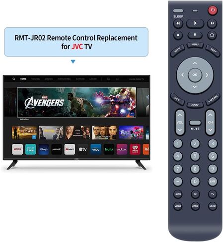 RMT-JR02 WS-1688 Replacement Remote Control Compatible for JVC WESTINGHOUSE TV EM28T EM32T EM32TS EM32FL JLC32BC3000 JLC42BC3002 JLC47BC3000 JLC47BC3002 in Saudi Arabia