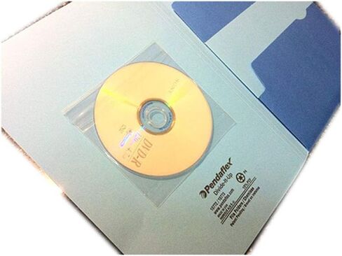 100 قطعة من أغلفة الأقراص المضغوطة وأقراص DVD المدعومة باللاصق الشفاف للمجلات والكتب ومجلدات الملفات in Kuwait