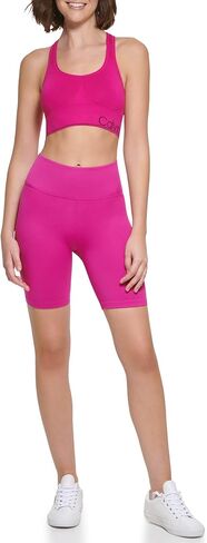 Calvin Klein Jeans Women's Moisture Wicking Seamless Knit Bike Shorts in Saudi Arabia