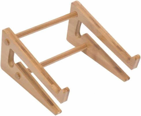 Tablet Laptop Stand Holder, Bamboo Wooden DIY Assemble Notebook Laptop PC Tablet Desktop Mount Stand Holder Universal Desktop Stand for Notebook Computer Fits for MacBook All iPad in Saudi Arabia