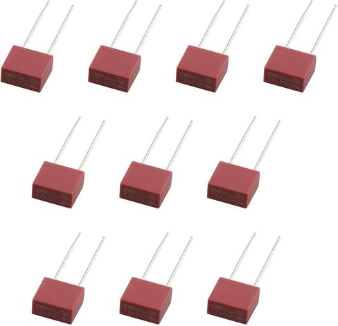 10PCS Miniature Metal Square Fuse 2A 0.33x 0.31x0.16 inches Electronic Component Fuse Slow Blow Black in Saudi Arabia