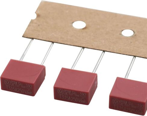 10PCS Miniature Metal Square Fuse 2A 0.33x 0.31x0.16 inches Electronic Component Fuse Slow Blow Black in Saudi Arabia