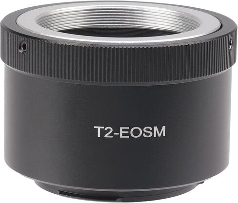 عدسة T2 T Mount إلى حلقة محول كاميرا EF-M لكاميرا Canon EOS M1 M2 M3 M5 M6 M10 M50 M100 M200، M50 Mark II، M6 Mark II هيكل كاميرا بدون مرآة in Kuwait