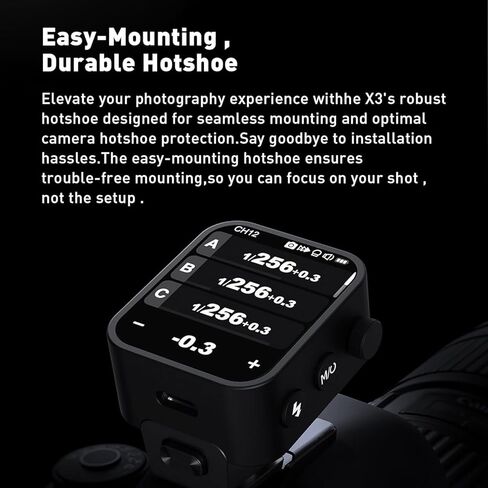 مشغل فلاش GODOX X3 N X3N X3-N لكاميرا نيكون، جهاز إرسال شاشة لمس TTL لاسلكي 2.4 جيجا، بطارية ليثيوم أيون مدمجة شحن سريع، محمول مدمج (إصدار ترقية X2T-N XPro-N XProII-N) in Saudi Arabia