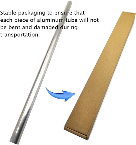 6063 أنبوب دائري متري من الألومنيوم 48 مم OD 4 مم جدار 410 مم طول أنابيب الألومنيوم المستقيمة 48 × 4 in Kuwait