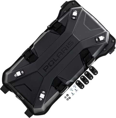 حقيبة Polaris Snowmobile Lock & Ride Flex Burandt، كبيرة، سوداء، تناسب موديلات RMK، INDY، Voyageur المحددة، يمكن تركيبها لسترة المجرفة، سهلة التركيب، مقاومة للماء، حقيبة تخزين للعتاد - 2889259 in Kuwait