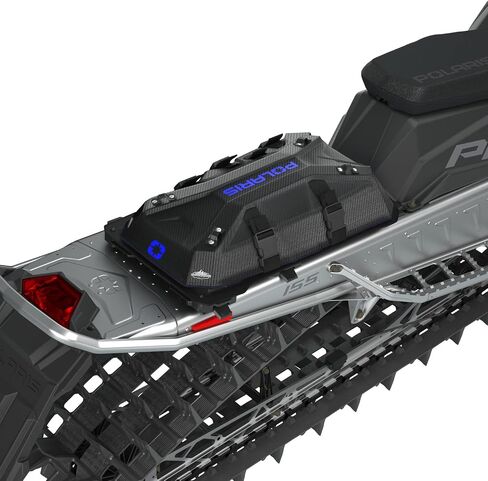حقيبة Polaris Snowmobile Lock & Ride Flex Burandt، كبيرة، سوداء، تناسب موديلات RMK، INDY، Voyageur المحددة، يمكن تركيبها لسترة المجرفة، سهلة التركيب، مقاومة للماء، حقيبة تخزين للعتاد - 2889259 in Kuwait