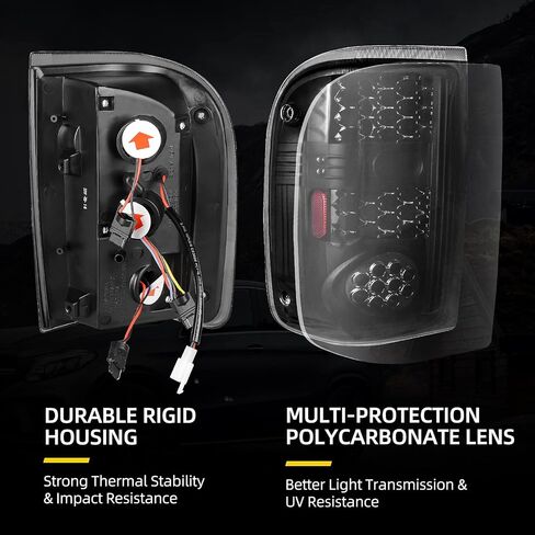 DWVO LED Tail Light Assembly Compatible with 93-97 Ford Ranger 1993 1994 1995 1996 1997 Replacement Taillights Tail Lamps in Saudi Arabia