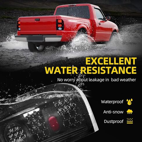 DWVO LED Tail Light Assembly Compatible with 93-97 Ford Ranger 1993 1994 1995 1996 1997 Replacement Taillights Tail Lamps in Saudi Arabia