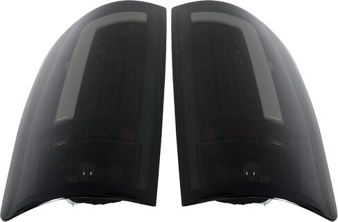 Kojem LED Tail Light Compatible with 2002-2006 Dodge Ram 1500/2003-2006 Dodge Ram 2500 3500 LED Tube Bar Brake Turn Signal Lamp Taillight Driver & Passenger Side -Clear Lens & Black Housing in Saudi Arabia