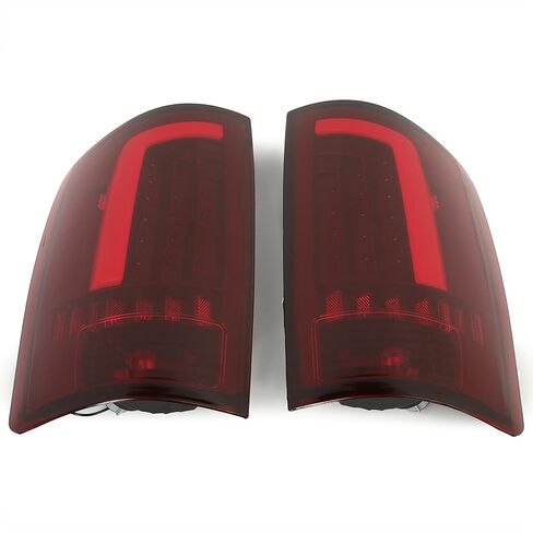 Kojem LED Tail Light Compatible with 2002-2006 Dodge Ram 1500/2003-2006 Dodge Ram 2500 3500 LED Tube Bar Brake Turn Signal Lamp Taillight Driver & Passenger Side -Clear Lens & Black Housing in Saudi Arabia