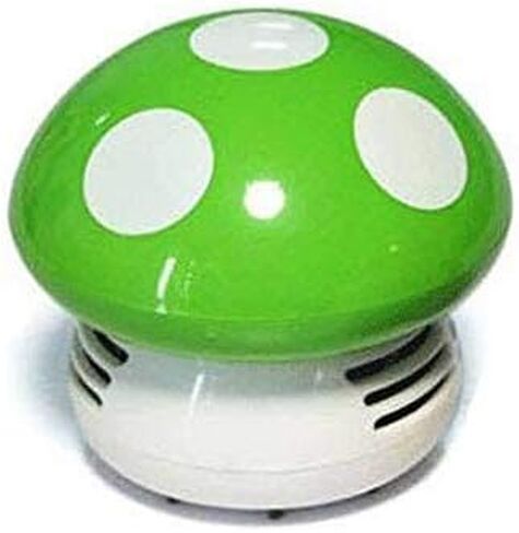 Honbay Mini Cute Table Dust Vaccum Cleaner, Mushroom Shaped New Portable Corner Desk Vaccum Cleaner Mini Cute Vacuum Cleaner Dust Sweeper (Green) in Saudi Arabia