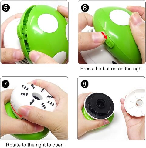 Honbay Mini Cute Table Dust Vaccum Cleaner, Mushroom Shaped New Portable Corner Desk Vaccum Cleaner Mini Cute Vacuum Cleaner Dust Sweeper (Green) in Saudi Arabia