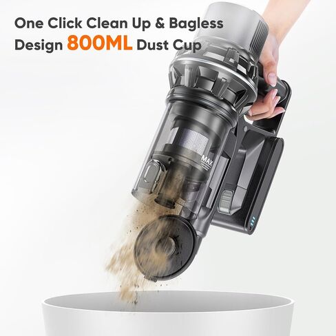 FirstLove Cordless Vacuum Cleaner, 25Kpa Powerful Suction Power Stick Vacuum with Rechargeable Battery, 6-in-1 Lightweight Handheld Vacuum Perfect for Pet Hair Carpet Floor Cleaner in Saudi Arabia