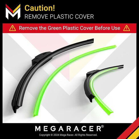 شفرات ممسحة الزجاج الأمامي ميجا ريسر 26 بوصة 16 بوصة لتويوتا كورولا سيليكا RAV4 فينزا، خطاف J U، شفرات المساحات الأمامية، مجموعة شفرات ممسحة الزجاج الأمامي البديلة للسيارات، عبوتان in Kuwait