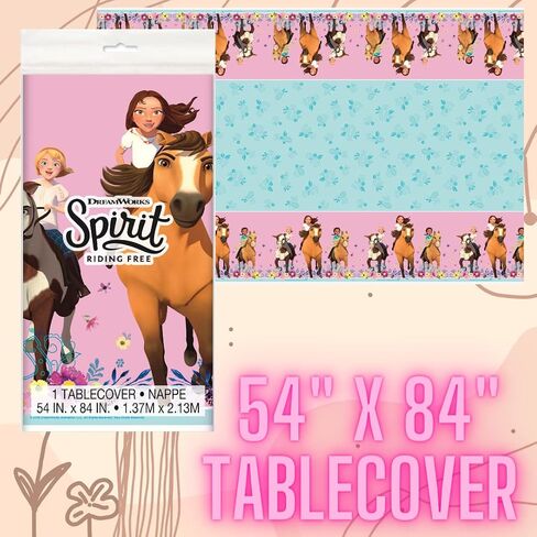 Spirit Riding Free Party Supplies with Spirit Party Decorations and Spirit Tableware for 16 Guests for your Girls Birthday Party or Baby Shower in Saudi Arabia
