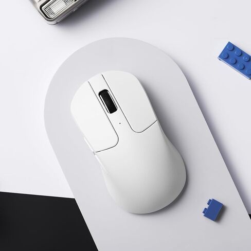 Keychron M3 Mini Wireless Gaming Optical Mouse, Tri-Mode 2.4 GHz/Bluetooth 5.1/Wired, PixArt PAW 3395 Sensor, 26000 DPI, LED RGB Backlit, Lightweight Programmable Macro Button for Windows/Mac - Black in Saudi Arabia