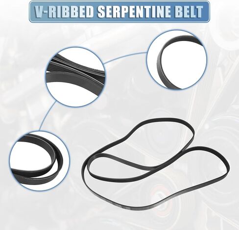 ACROPIX Car Engine Multi V-Ribbed Serpentine Drive Belt Fit for Ford for Mustang 2006-2010 4.6L No.2521225000 - Pack of 1 in Saudi Arabia