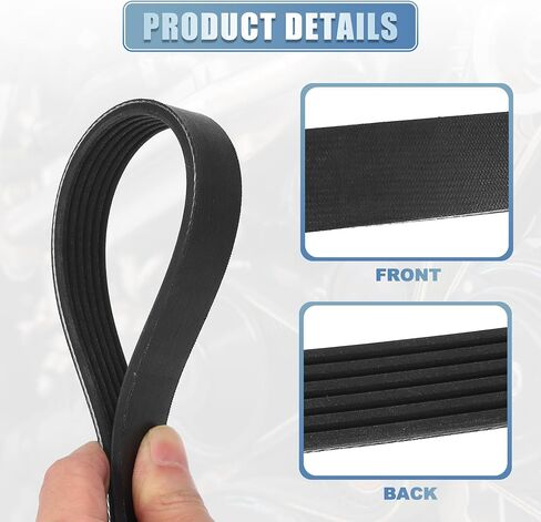 ACROPIX Car Engine Multi V-Ribbed Serpentine Drive Belt Fit for Ford for Mustang 2006-2010 4.6L No.2521225000 - Pack of 1 in Saudi Arabia