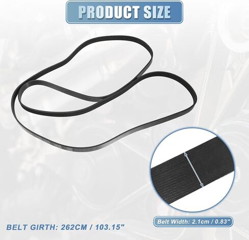 ACROPIX Car Engine Multi V-Ribbed Serpentine Drive Belt Fit for Ford for Mustang 2006-2010 4.6L No.2521225000 - Pack of 1 in Saudi Arabia