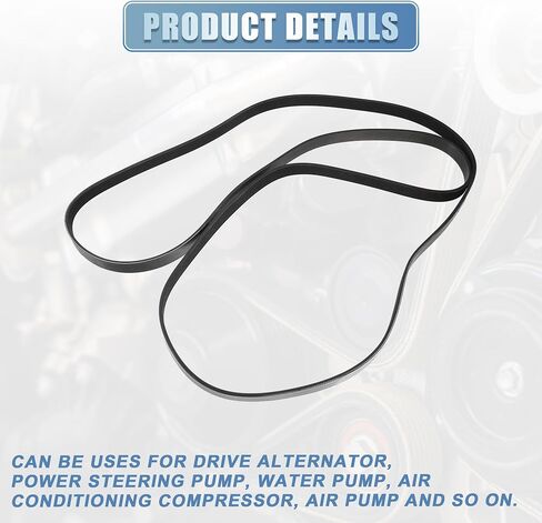 ACROPIX Car Engine Multi V-Ribbed Serpentine Drive Belt Fit for Ford for Mustang 2006-2010 4.6L No.2521225000 - Pack of 1 in Saudi Arabia