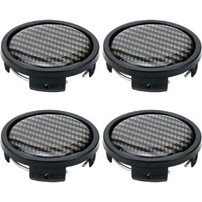 57mm Wheel Center Caps Rim Hub Center Covers Replacement 54mm Lug to Lug (Carbon Fiber Pattern) - 4Pcs