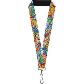 Buckle Down Lanyard-1.0-Muppets Postage Stamps Stacked