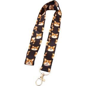 Corgi Dog Lanyard ID Badge Key Holder Keychain Cotton Kids Preschool Teacher School Students Kids Boys Girls Gifts