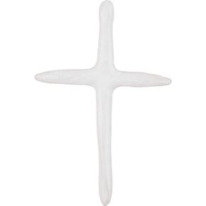 Mud Pie White Decorative Cross Sitters; 10" x 6 1/2"