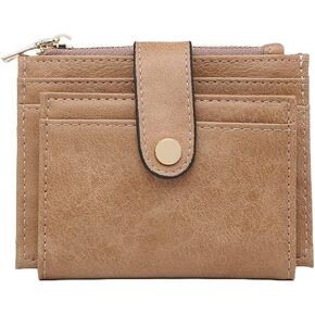 JEN & CO. Sam Wallet, Black - Small Vegan Leather Wallets for Women, Credit Card Slots, ID Holder, Slim and Compact