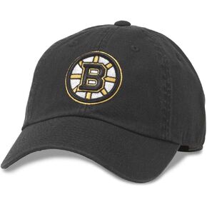 AMERICAN NEEDLE Boston Bruins NHL Blue Line Cotton Twill Adjustable Dad Hat