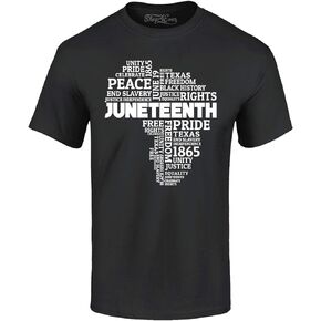 تي شيرت shop4ever Juneteenth Africa Word Cloud Montage