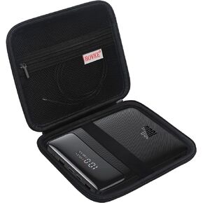 BOVKE Hard Carrying Case for Baseus 100W Blade USB C Portable Laptop Charger, Blade 100W HD/Blade 2 65W Super Fast Charging Laptop Power Bank for Laptop Phone, Mesh Pocket for Charging Cables, Black