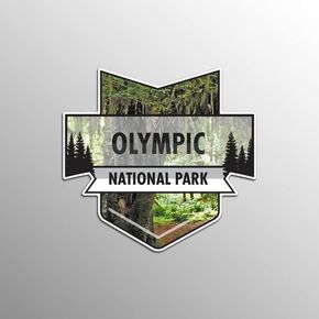 Olympic National Park Magnet | 4.7-Inch by 4.5-Inch | 2-Pack | 30 MIL Heavy Duty Magnetic Material | MPD955