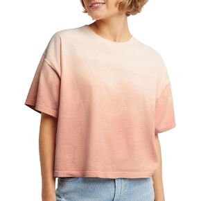 Hanes Womens Originals Cropped T-Shirt, 100% Cotton Tees For Women, Garment Washed