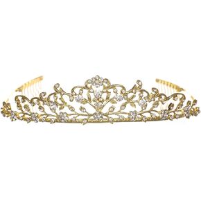 Flower Vine Design Bridal Tiara Crown