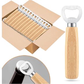 24pcs Bottle opener Beer Opener with Wooden Handle for engraving Cider Wine Bottle Opener Party Wedding Gifts