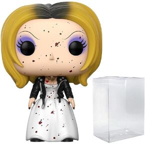 POP Bride of Chucky - Tiffany Limited Edition Bloody Chase Funko Pop! Vinyl Figure (Bundled with Compatible Pop Box Protector Case), Multicolored, 3.75 inches