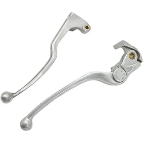 SYUU Motorcycle Replacement Brake Clutch Hand Lever Sets Pairs compatible with/for Suzuki GSXR 600 GSXR 750 GSXR 1000 2006 2007 2008 2009 2010 2011 2012 2013 2014 Polished Silver