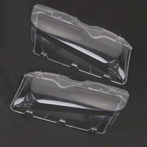 Carrfan Headlight Lens Cover, 1 Pair Left and Right Side Car Headlight Headlamp Lense Clear Lens Cover Replacemnt for BMW E46 2DR M3 325Ci 01-06 Base Coupe 2 Door 1999-2003