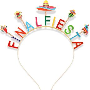 Cinco De Mayo Headband Funny Fiesta Hairband Mexico Charms Bopper Headbands for Mexican Fashion Hair Accessories