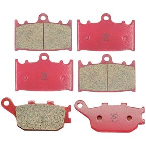 Motorcycle Front Rear Ceramic Brake Pads Compatible with Suzuki GSF650 GSX 650 F 1250 F 10-16 SV 1000 03-07 GSF 1250 07-12 FA158F FA174R