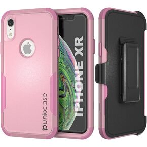 حافظة Punkcase لهاتف iPhone XR بمشبك حزام [سلسلة Patron] 4-1 غطاء هاتف متعدد الطبقات متين وواقٍ مع مسند مدمج لهاتف iPhone XR (6.1") (2018) [نعناعي]