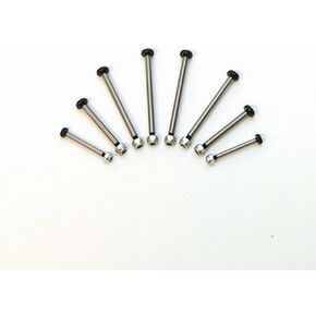 ST Racing Polished Steel Lock-nut Style Hinge-Pin for Traxxas 2WD Electrics