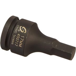 SUNEX TOOLS 450717 3/4-Inch Drive 17-mm Hex Driver Impact Socket