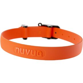 NUVUQ Waterproof and Durable Dog Collar, Comfortable, Soft and Lightweight Adjustable Collar for Miniature Dogs and Puppies (Mini, Black Pepper)