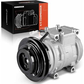 A-Premium Air Conditioner AC Compressor with Clutch Compatible with Kia Sportage 1995-2001, Toyota 4Runner 1995, Pickup 1989-1994