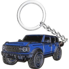 Metal Car Key Chain Key Ring for Ford Bronco 2021 2022 2023 Car Keyring Keychain Key Fob Accessory for Men Women Area 51